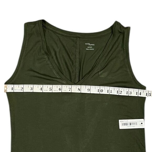 Daily Ritual Green V-Neck Sleeveless Dress, Size XS, NWT - Picture 4 of 7
